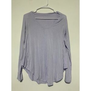 Lululemon Women Lavender Long Sleeve Soft Shirt No Size Dot